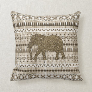 sequin elephant pillow