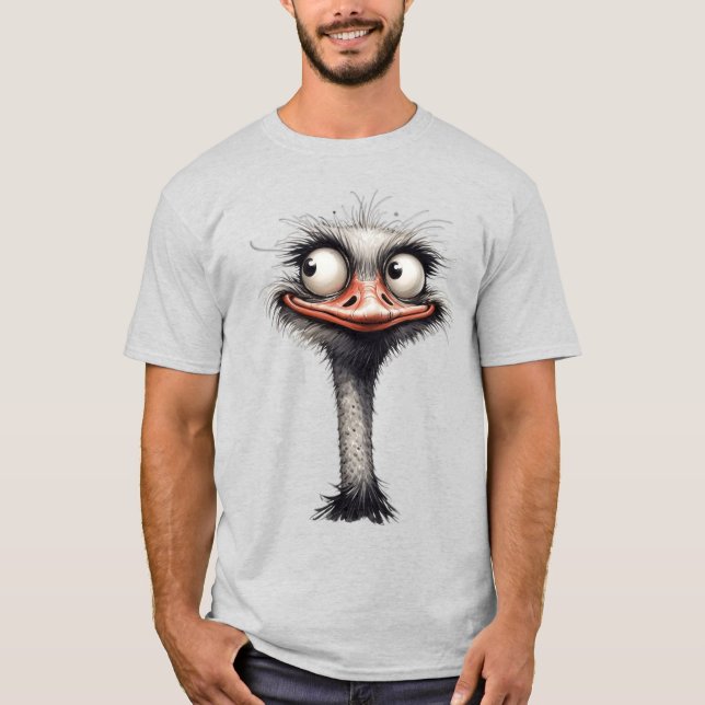 whimsical emu bird T-Shirt (Front)