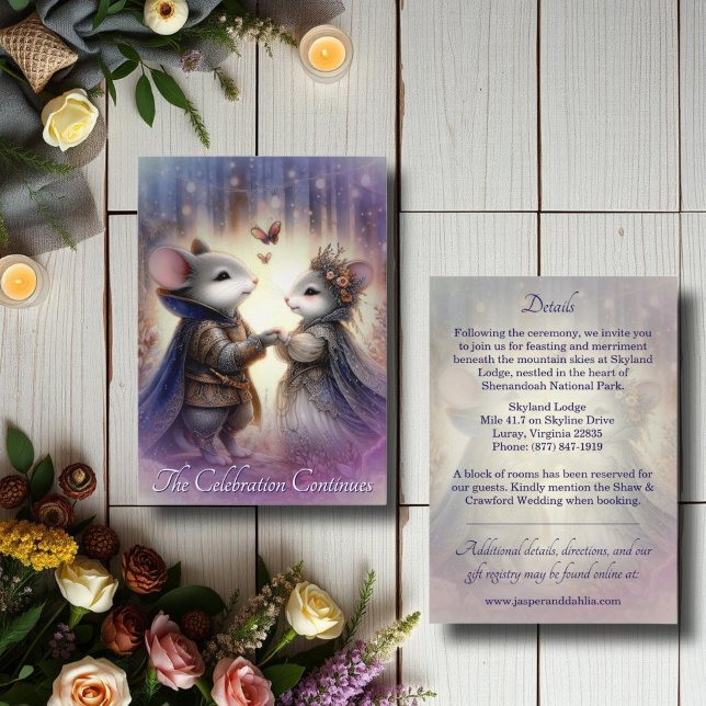 Whimsical Enchanted Forest Fairytale Wedding Enclosure Card (Creator Uploaded)