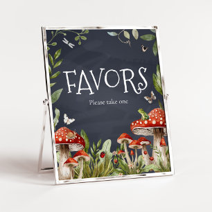Whimsical Enchanted Forest Mushroom Favours Sign