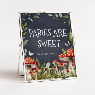 Whimsical Enchanted Mushroom Babies are Sweet  Poster