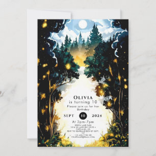 Whimsical Enchantment Woodland Birthday Invitation
