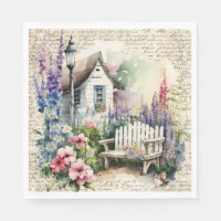 Whimsical English Cottage Fairytale Flower Garden