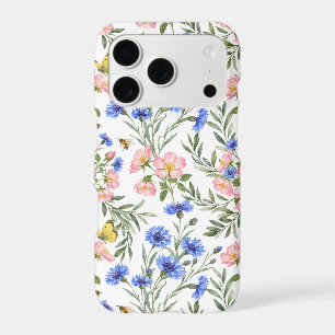 Whimsical English Cottage Wildflower Art
