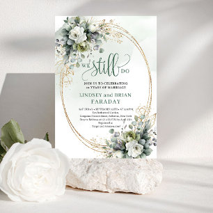 Whimsical Eucalyptus Vow Renewal Invitation Boho