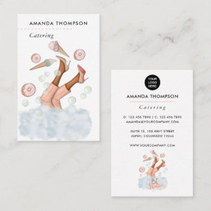 Whimsical Event Catering Business Card