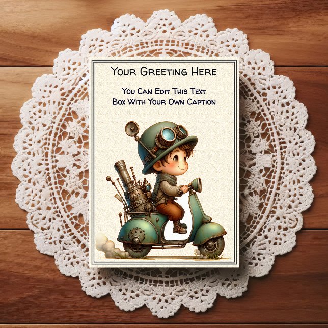 Whimsical Everyday Sentiment Steampunk Art   Postcard (Creator Uploaded)
