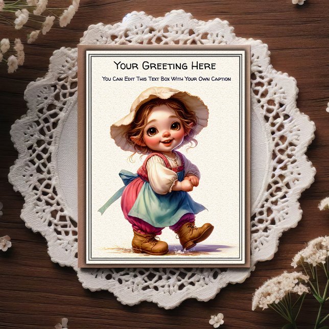 Whimsical Everyday Sentiment Storybook Art   Postcard (Creator Uploaded)