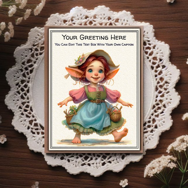 Whimsical Everyday Sentiment Storybook Art   Postcard (Creator Uploaded)