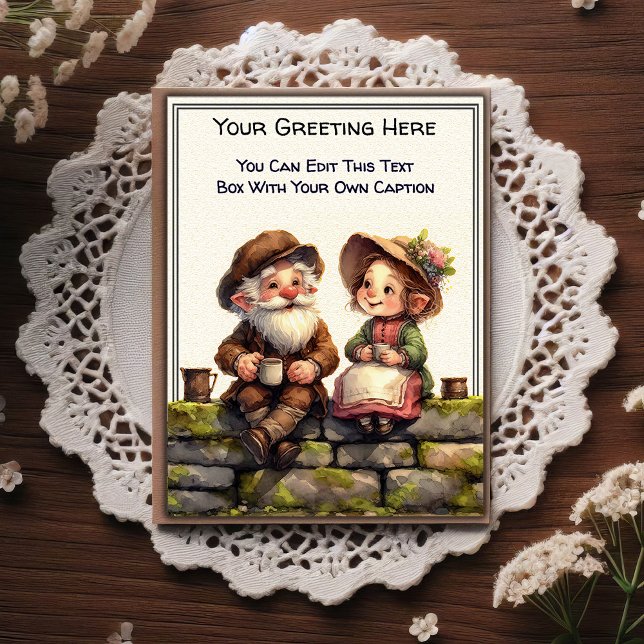 Whimsical Everyday Sentiment Storybook Art   Postcard (Creator Uploaded)