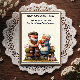 Whimsical Everyday Sentiment Storybook Art Postcard