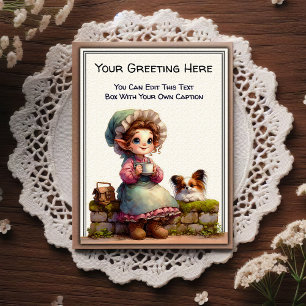 Whimsical Everyday Sentiment Storybook Art   Postcard