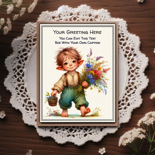 Whimsical Everyday Sentiment Storybook Art   Postcard (Creator Uploaded)