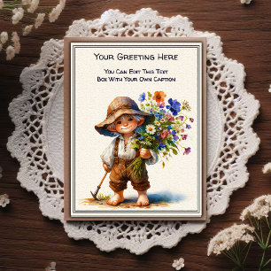 Whimsical Everyday Sentiment Storybook Art Postcard