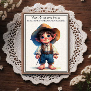 Whimsical Everyday Sentiment Storybook Art Postcard