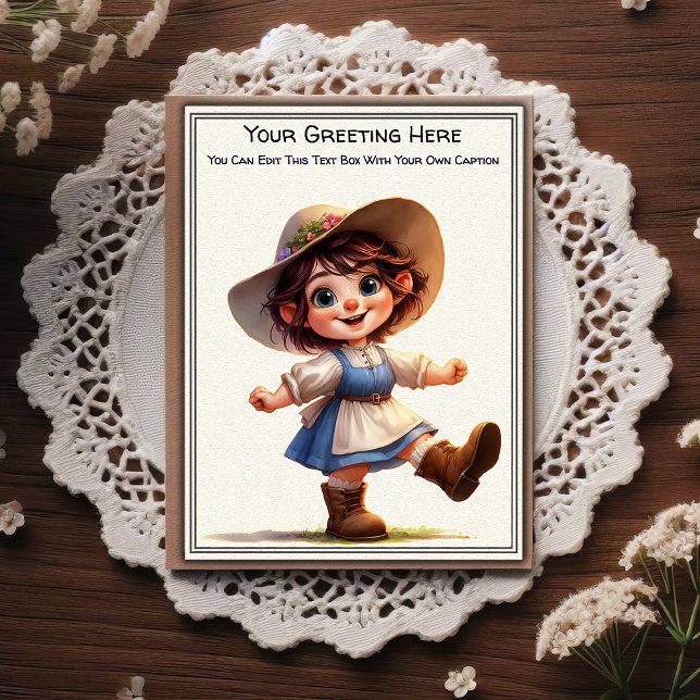 Whimsical Everyday Sentiment Storybook Art   Postcard (Creator Uploaded)