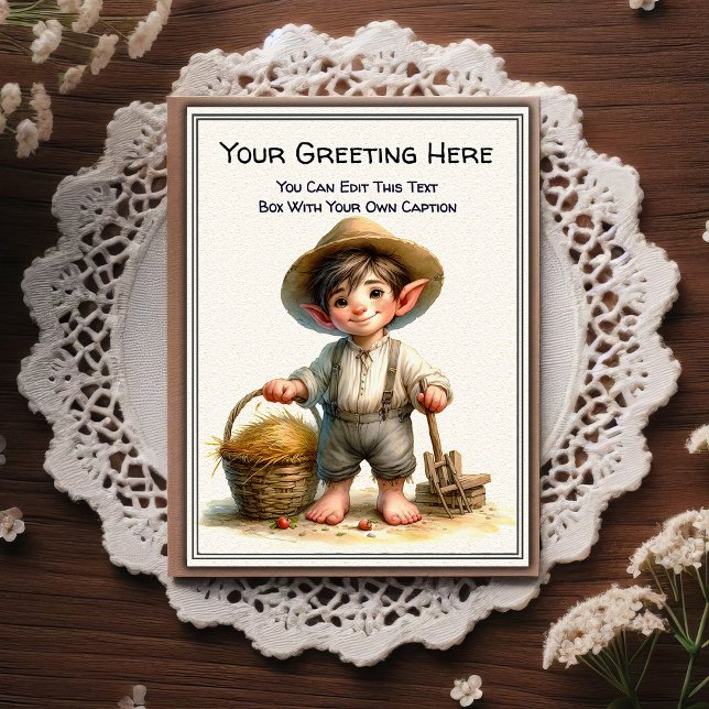 Whimsical Everyday Sentiment Storybook Art   Postcard (Creator Uploaded)