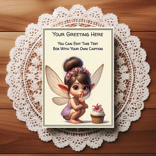 Whimsical Everyday Sentiment Storybook Fairy Postcard (Creator Uploaded)