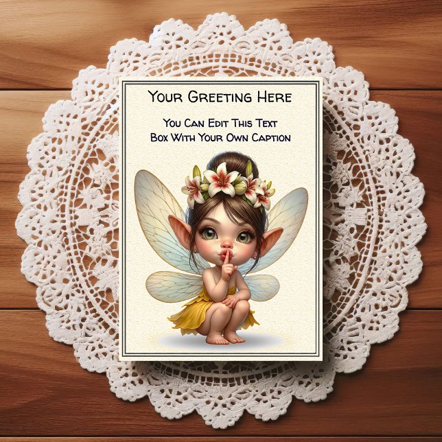 Whimsical Everyday Sentiment Storybook Fairy Postcard (Creator Uploaded)