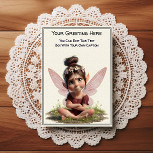 Whimsical Everyday Sentiment Storybook Fairy Postcard