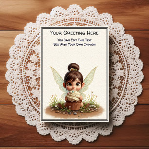 Whimsical Everyday Sentiment Storybook Fairy Postcard
