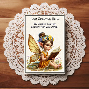 Whimsical Everyday Sentiment Storybook Fairy Postcard