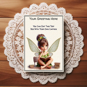 Whimsical Everyday Sentiment Storybook Fairy Postcard