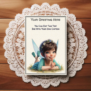 Whimsical Everyday Sentiment Storybook Fairy Postcard