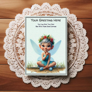 Whimsical Everyday Sentiment Storybook Fairy Postcard