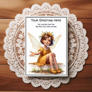 Whimsical Everyday Sentiment Storybook Fairy Postcard