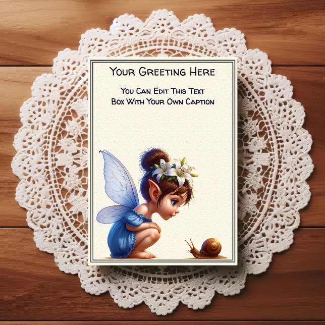 Whimsical Everyday Sentiment Storybook Fairy Postcard (Creator Uploaded)