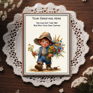 Whimsical Everyday Sentiment Vintage Art Postcard