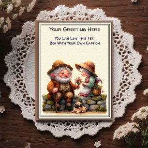 Whimsical Everyday Sentiment Vintage Art Postcard