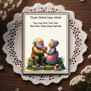 Whimsical Everyday Sentiment Vintage Art Postcard