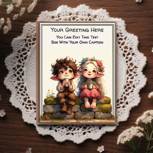 Whimsical Everyday Sentiment Vintage Art Postcard