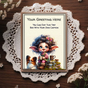 Whimsical Everyday Sentiment Vintage Art Postcard