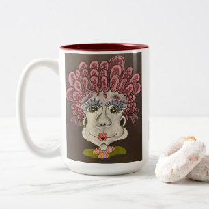 Whimsical Face Mug