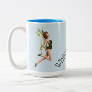 Whimsical fairies brew Two-Tone coffee mug