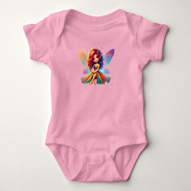Whimsical Fairy Baby Bodysuit (Front)