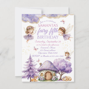 Whimsical Fairy Birthday Party Invitation