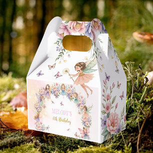 Whimsical fairy garden 6th birthday favour box