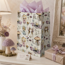 Whimsical Fairy & Mushroom Magical Flower Garden