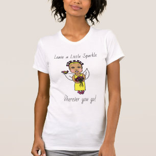Whimsical Fairy Quote Folk Art Floral T-Shirt