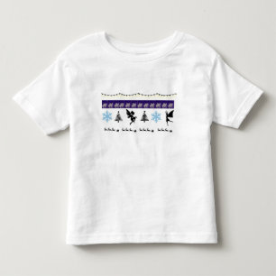 Whimsical , fairy , santa, string lights, snow  toddler T-Shirt