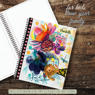 Whimsical Fairy Watercolor Art Sketchbook for Notebook