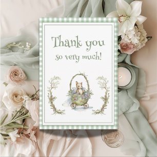 Whimsical Fairytale Animal Flat Thank You Card