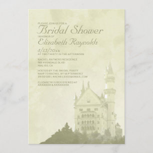 Whimsical Fairytale Castle Bridal Shower Invites