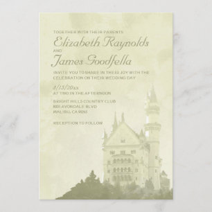 Whimsical Fairytale Castle Wedding Invitations