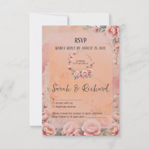 Whimsical Fairytale Floral Save the Date RSVP Card