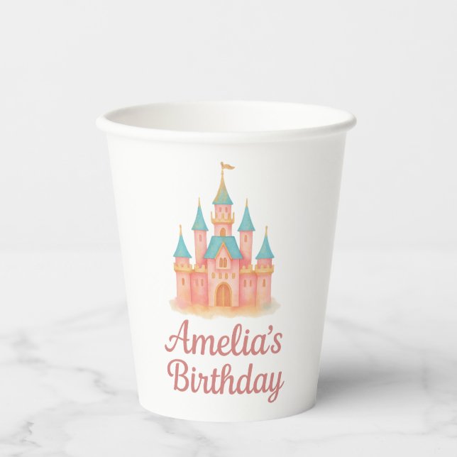 Whimsical Fairytale Princess Castle Cup (Front)